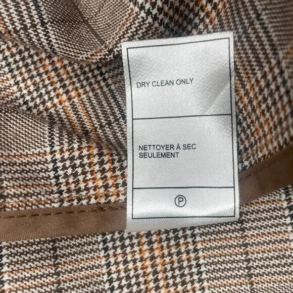 cupcakes and cashmere Plaid Drape Front Trench Coat XS - Picture 12 of 16